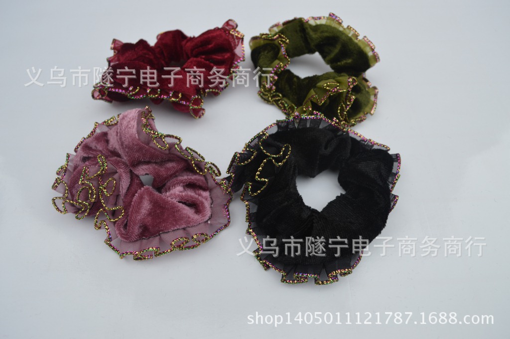 金丝绒头花 多色可选 女生饰品 两元店配货 1元2元饰品批发