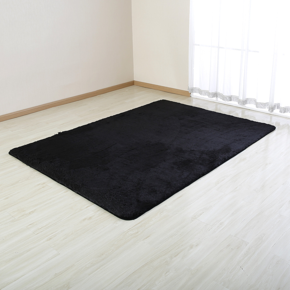 丝毛地毯客厅茶几卧室床边地毯可定做 水洗机洗防滑地毯