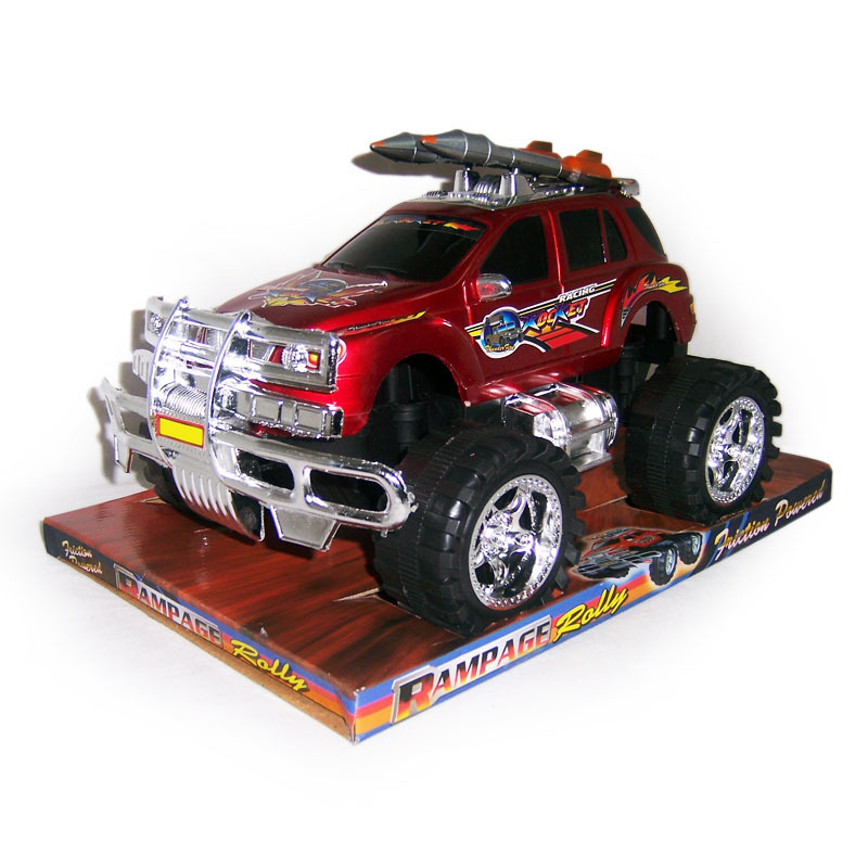 跑江湖地摊玩具批发 p罩套圈玩具车 大惯性车 载火箭导弹越野车