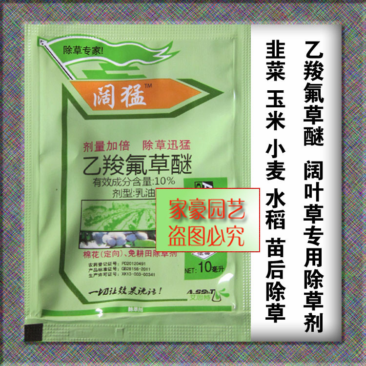除草剂苗木 阔除 乙羧氟草醚 韭菜 水稻 小麦 草坪 阔叶草除草剂