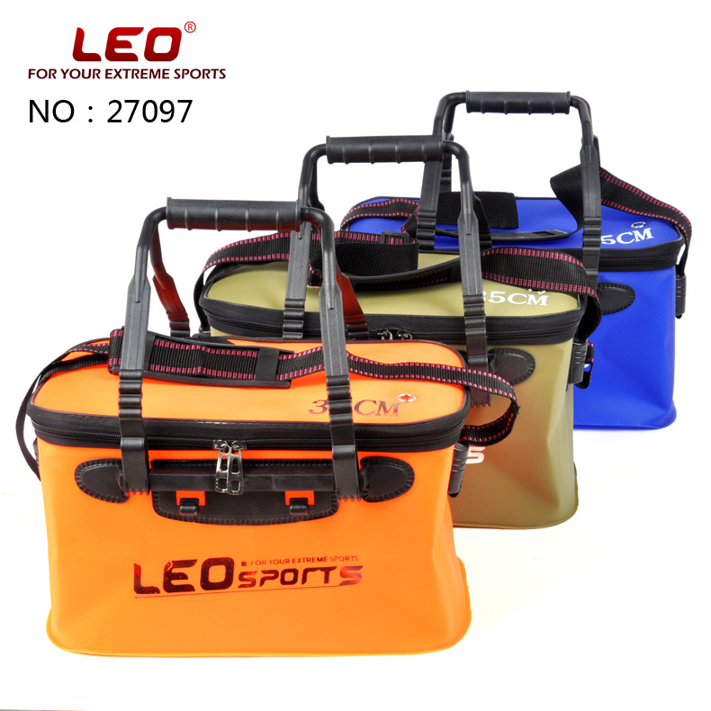 27099 [Eva Square Water Tank 30-35-45] Portable Collapsible Bucket Put Fish Wear-Resistant Bucket Fishing Gear Wholesale