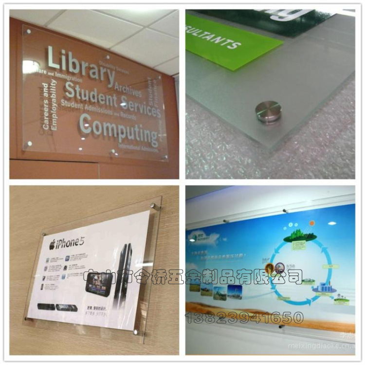 广告钉纯铜实心广告螺丝广告牌玻璃镜框螺丝镜钉生产订制铜配件