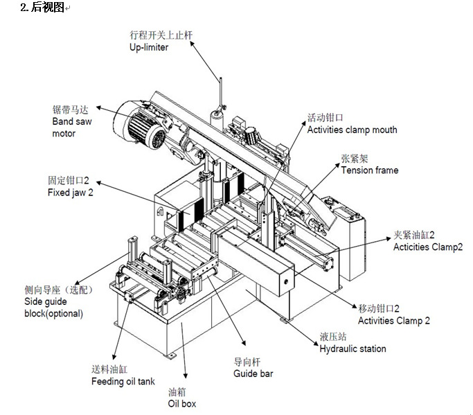 锯床nc4242数控锯床卧式金属带锯床