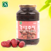 韩国进口食品饮料J1蜂蜜红枣茶 大枣茶1kg*12瓶/箱 饮品零售批发