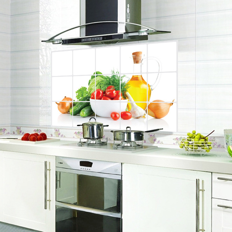 ay3018清新蔬果贴纸厨房墙壁装饰自粘墙贴可移除防油贴 耐高温