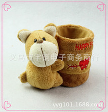 韩国文具批发 特价可爱动物毛绒 熊 兔笔袋毛绒动物玩具