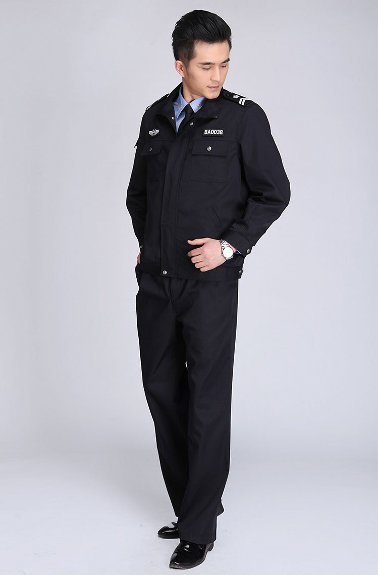 新款保安夹克装 保安秋执勤 酒店保安制服春秋套装 物业安保服装