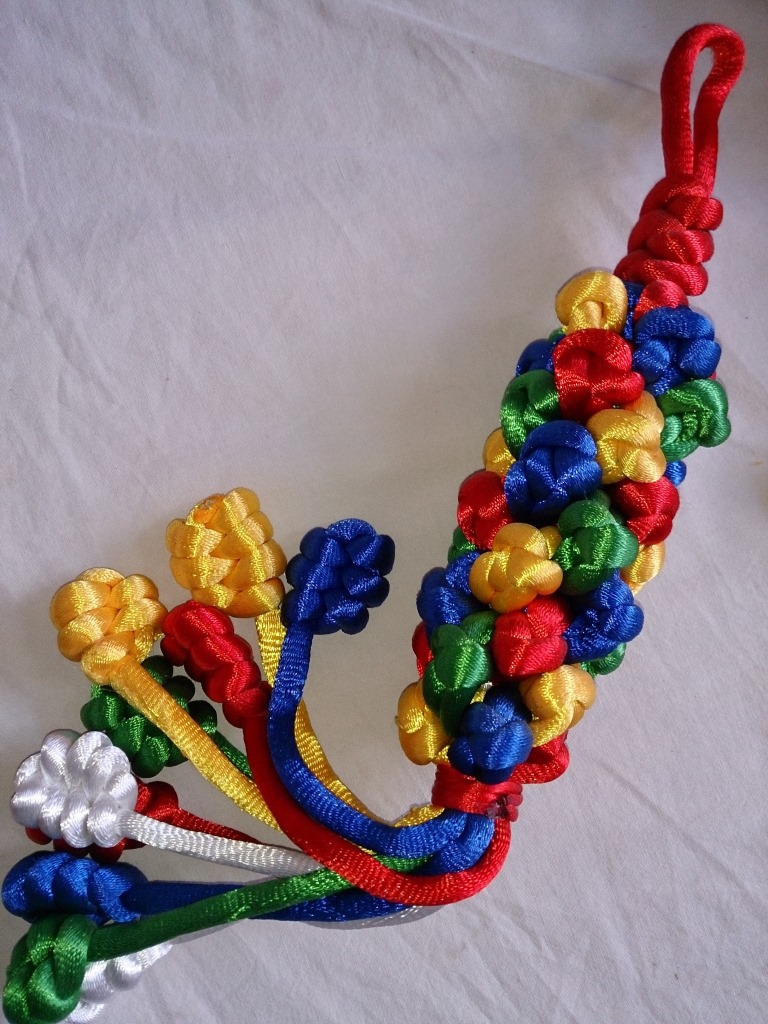 佛教用品藏式金刚结西藏挂饰五彩绳编金刚结挂件 特大号菠萝结