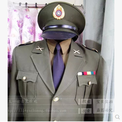 民国时期翻领国军官服翻译官校官将官舞台话剧演出服装摄影影视