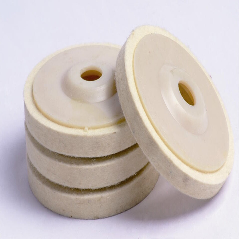 厂家直销 羊毛轮 角向羊毛轮 羊毛抛光轮 进口4寸加厚羊毛轮