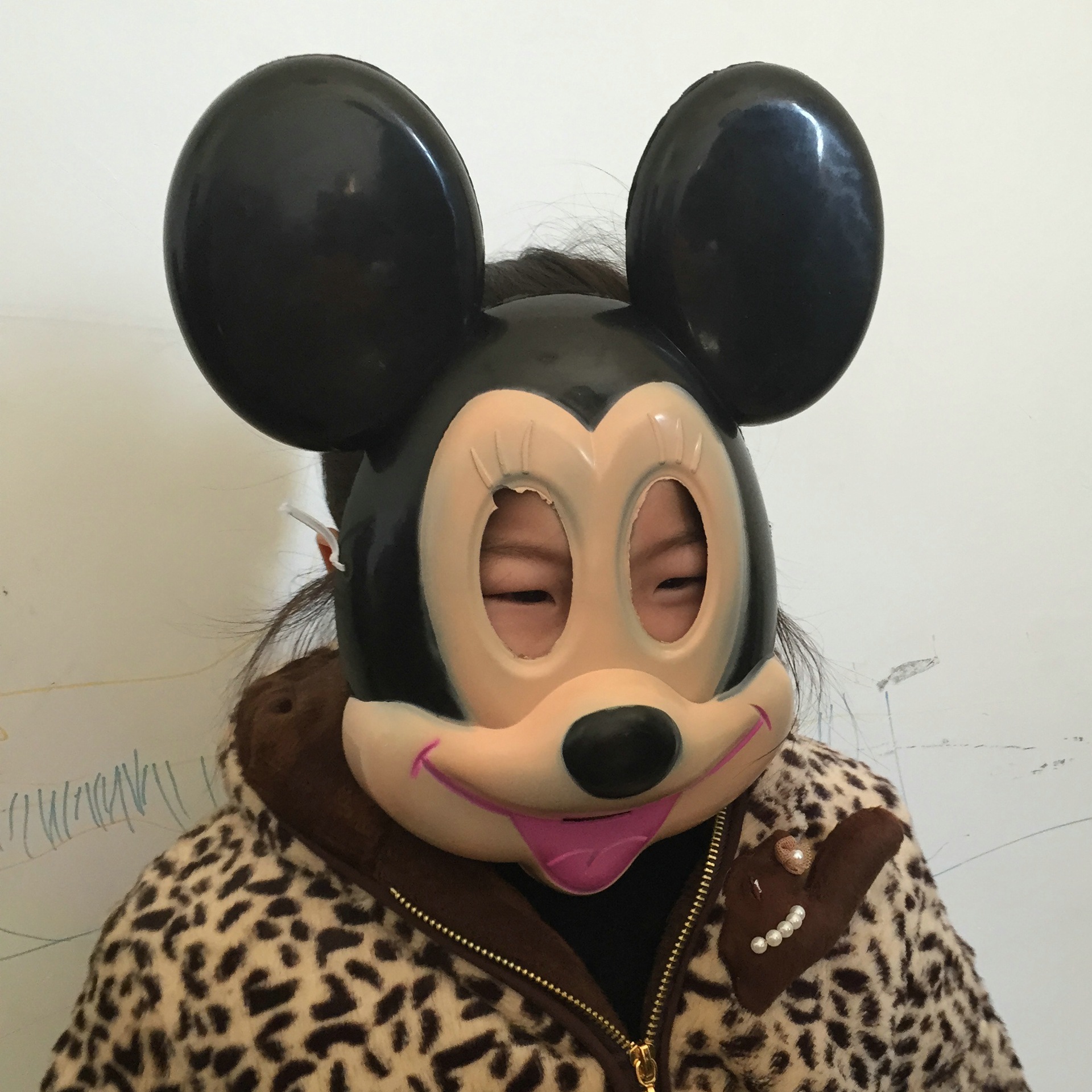 b3292元面具米奇儿童游戏表演面具卡通动漫面具米奇米妮面具