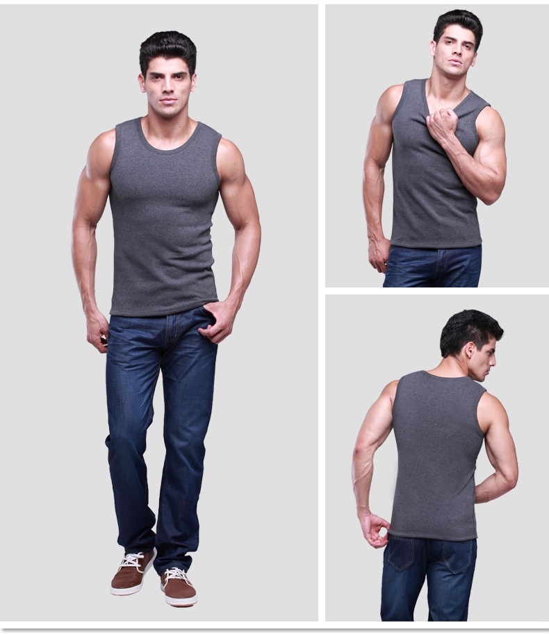 男士秋冬季贴身女款棉绒厚背心男打底保暖紧身棉背心加大加肥内衣