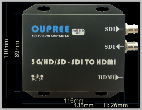 欧柏锐OPR-SH105P SDI转HDMI 转换器 108