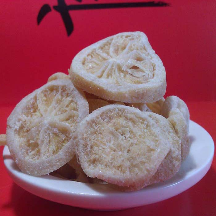 实体店甘草柠檬果脯盐津柠檬片干办公室开胃零食休闲500g满额包邮