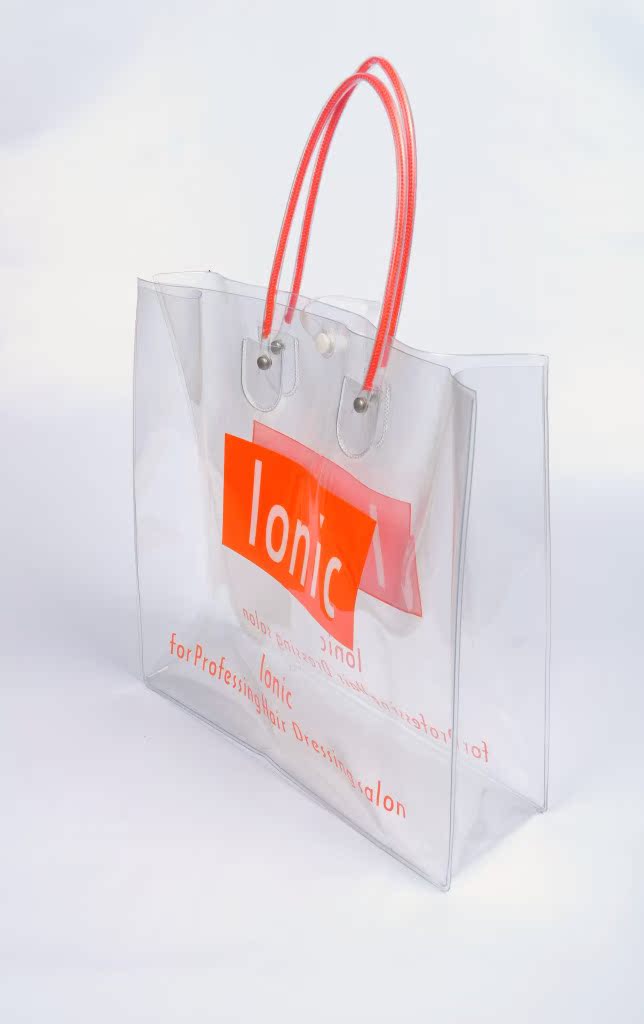 厂家批发pvc手提袋定做包装袋 沐浴露塑料袋衣服透明包装袋.