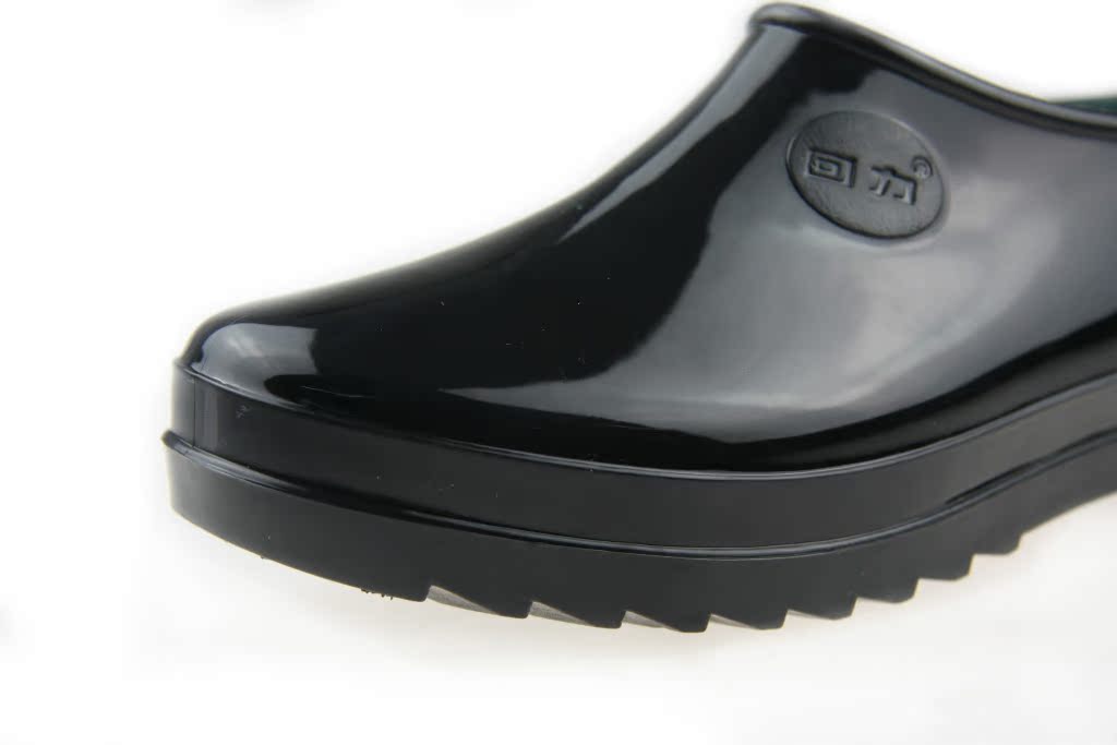 回力雨鞋平底牛筋防水防滑元宝雨鞋男款30