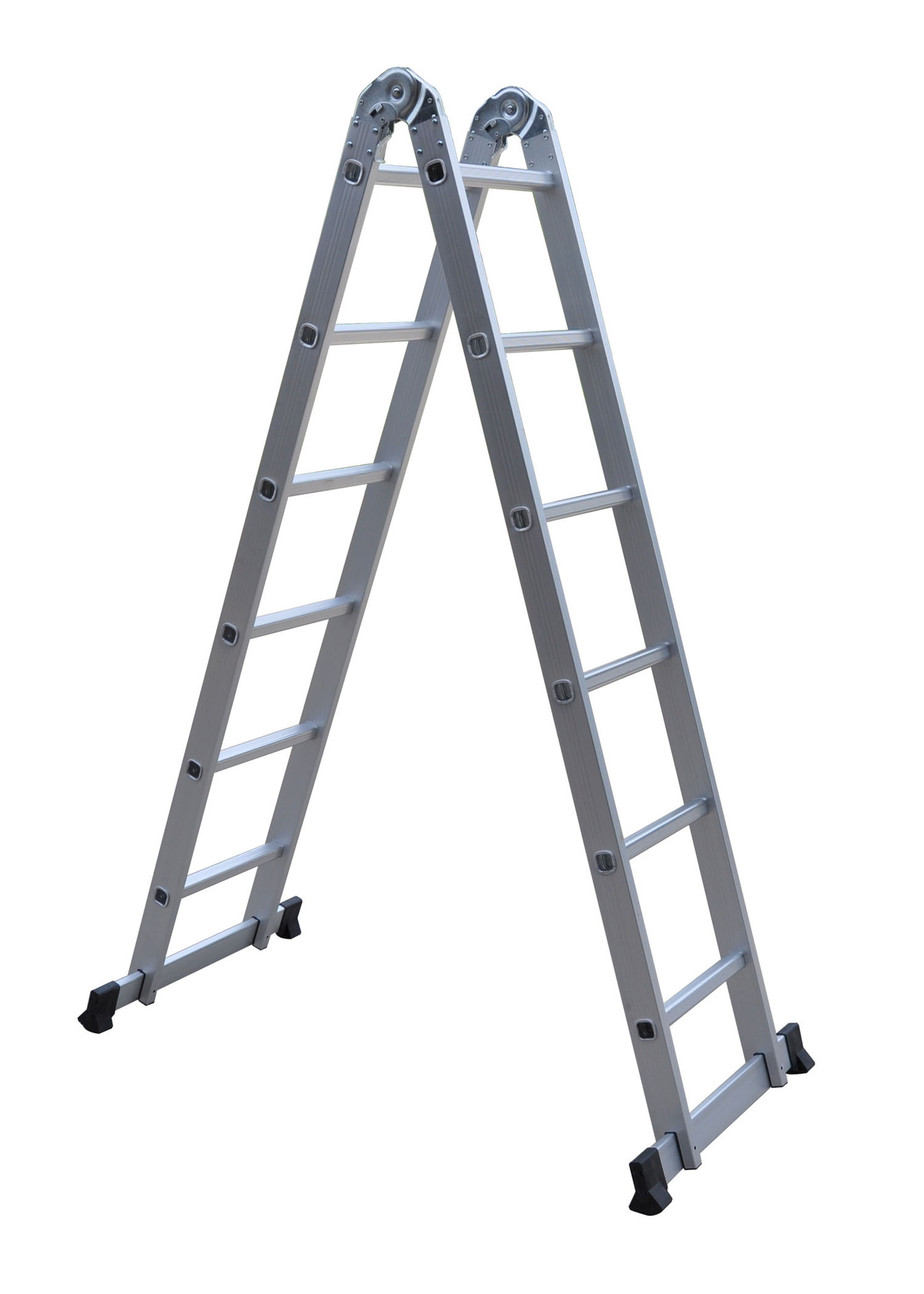 逸尔雅 家用梯 2折6档多功能梯 折叠梯 人字梯 直梯 铝梯