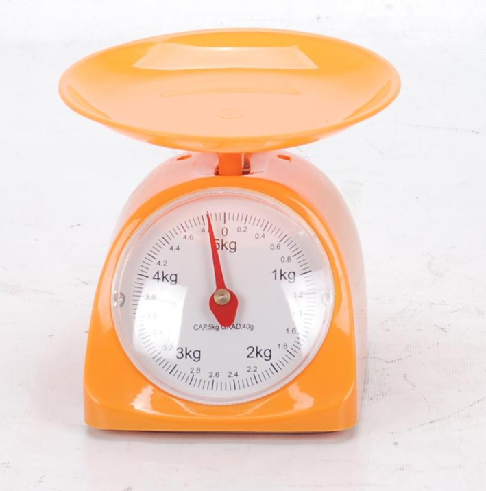 厂家直销5kg环保材质塑料配料秤厨房秤小台秤机械秤弹簧秤