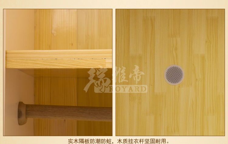 精美雕花四门衣柜带抽 高档顶花实木衣柜 欧式实木衣柜