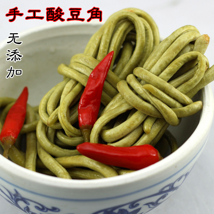 亮亮娃老坛农家泡豇豆精选自产销批发泡菜系列炒拌做汤