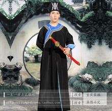 特价批发古装红黑色武生服素剑衣秦腔戏服官府衙役服舞台演出服装