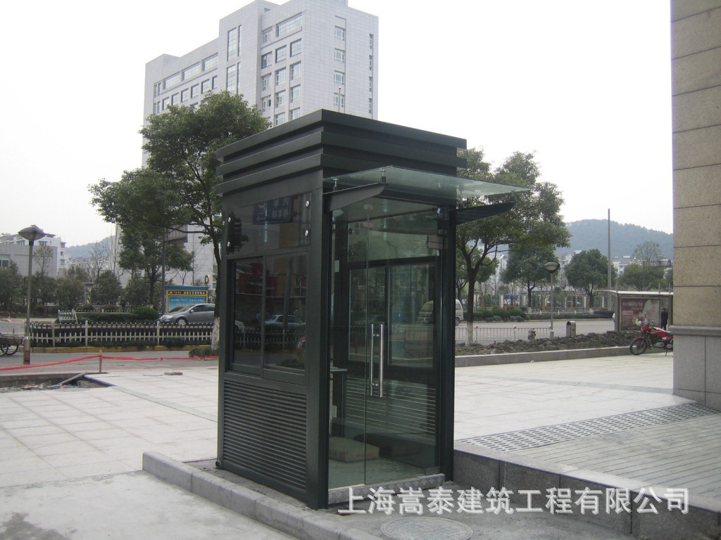供应雕花板岗亭 嵩泰厂家 治安亭 收费亭 金属雕花板保安岗亭定制