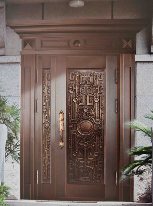 厂家定制高档精品铜门 子母门 厂家直销 纯铜门