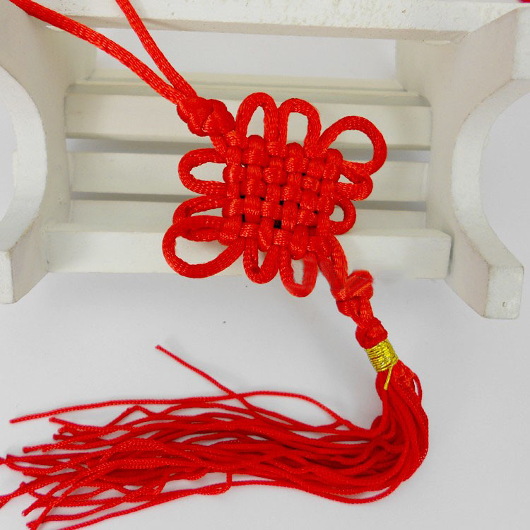 小号中国结批发 手工编织6盘结 超市礼品卡片装饰促销小挂件