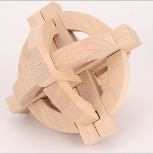 批发木制孔明锁解锁儿童成人智力休闲玩具孔明球玩具