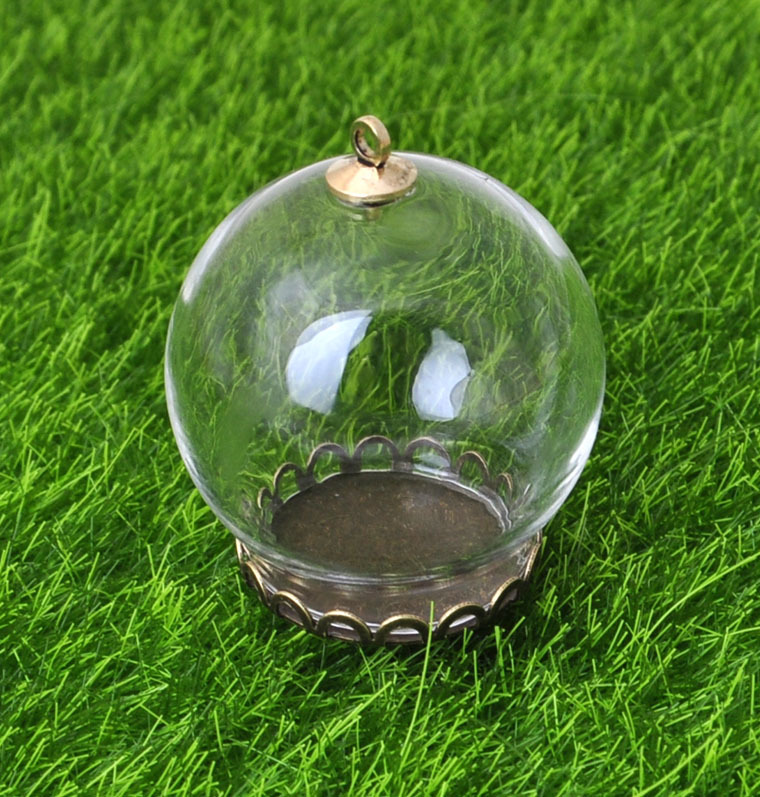 玻璃球罩的规格为30mm球体,20mm开口,配套上顶吊和底座的价格.