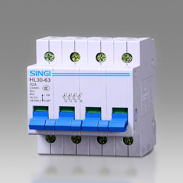 信基伟业 三相漏电断路器 hl30-63 4p32a空气开关 漏电保护器三相