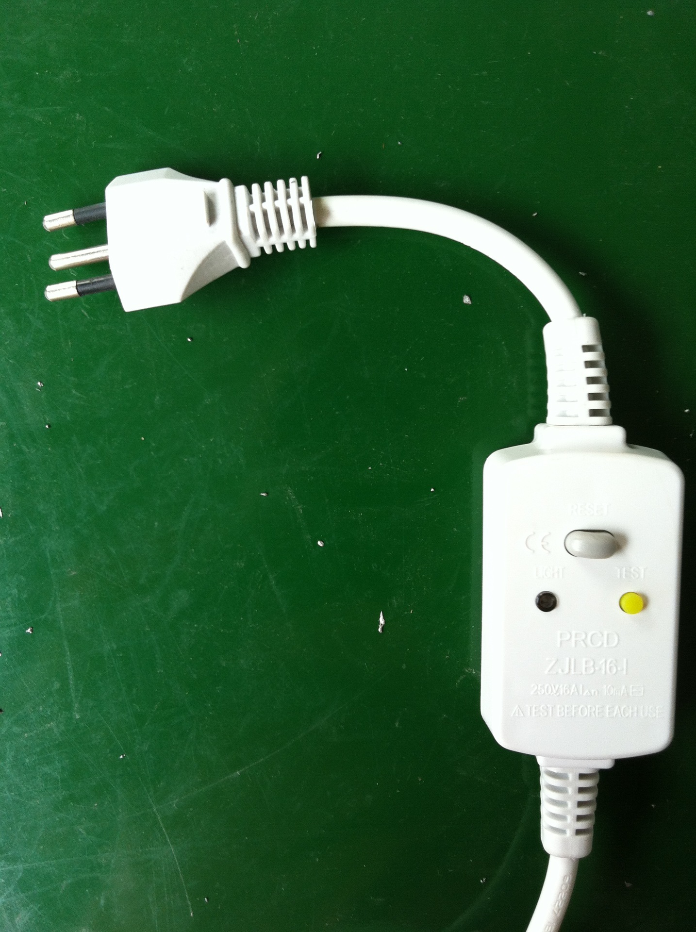 【中建商标】ce空调卫浴漏电保护插头16a 分体式漏保电源线