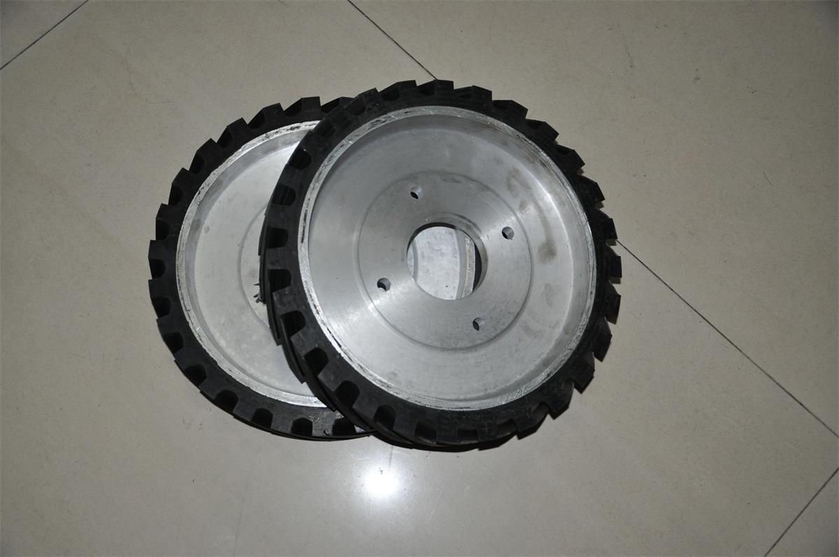 立式砂带机胶轮 平面磨光机胶轮 创成厂家可订做胶轮