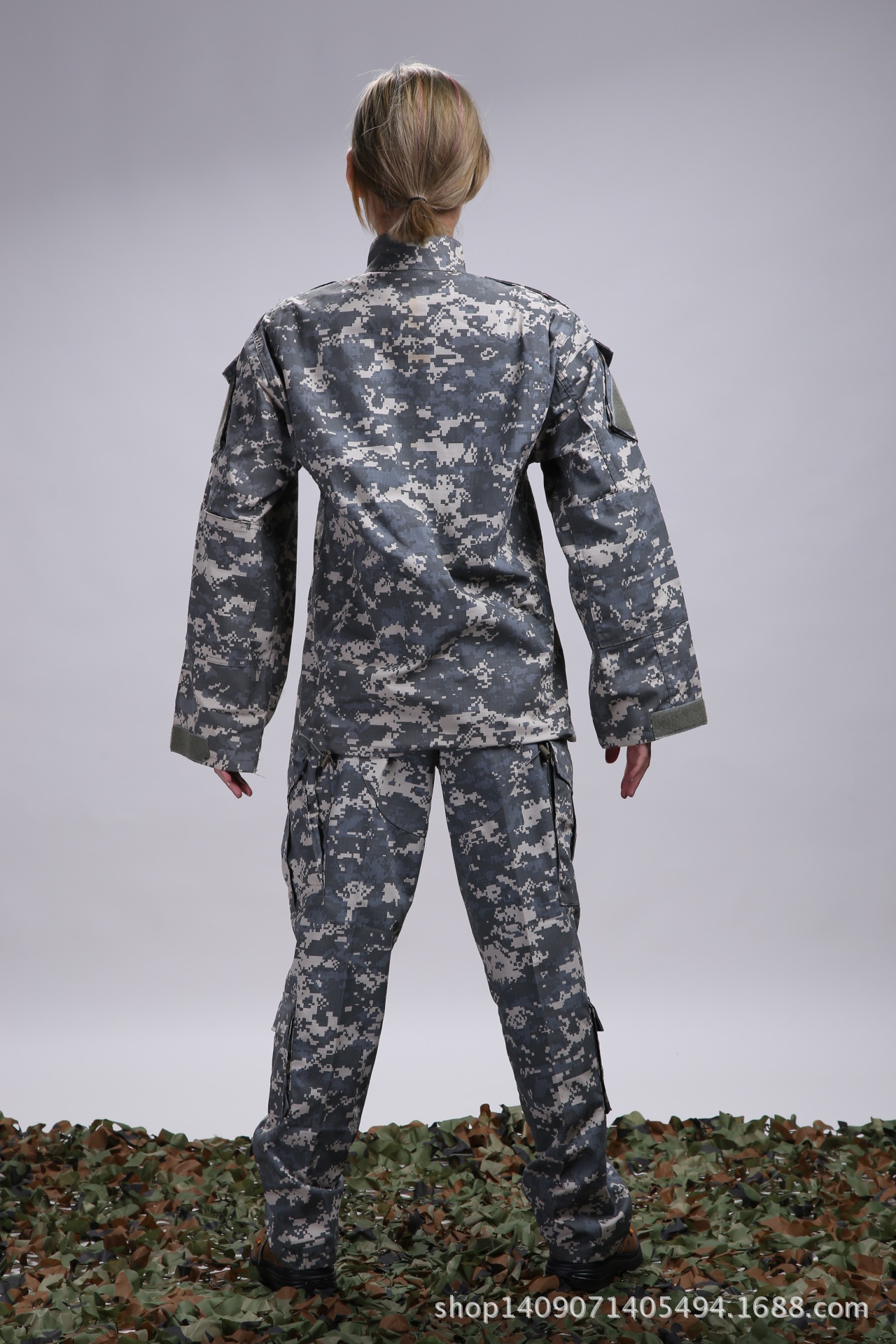 军迷户外秋季新款迷彩服套装男特种兵野战作训服长袖修身外套