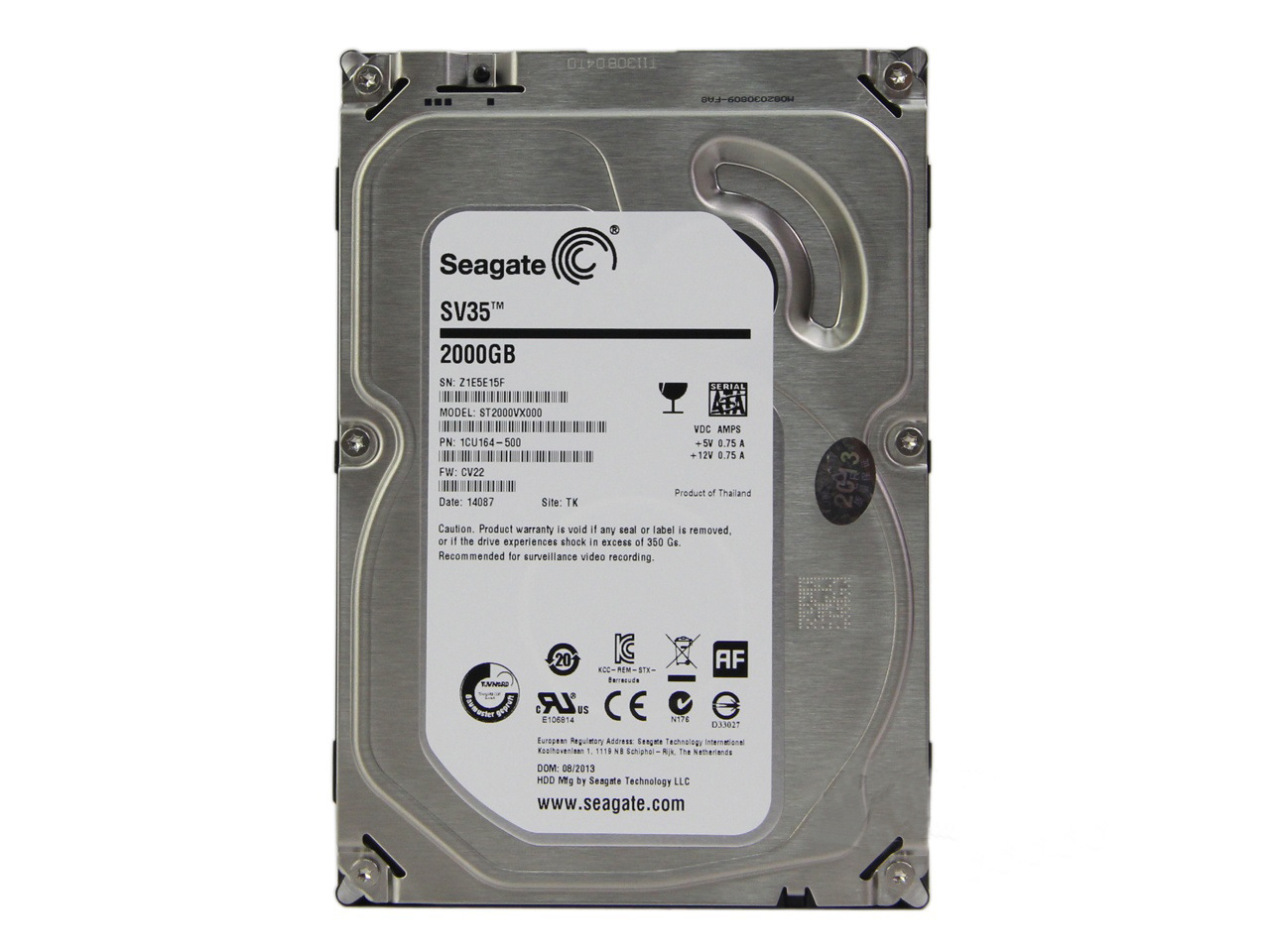 希捷监控硬盘 7200转 sata3 2