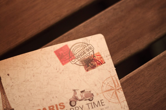 j084个性明信片 复古欧美diy 巴黎