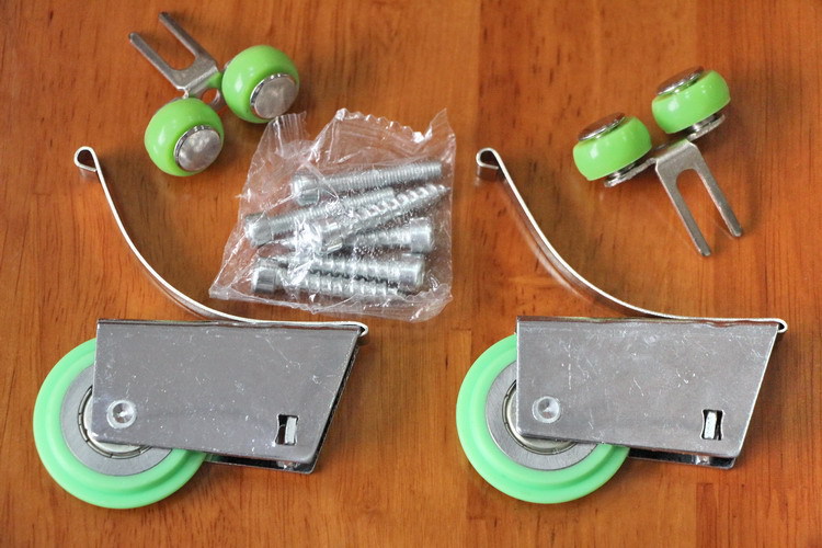 移门滑轮 静音移门滑轮 滑动门滑轮 衣柜门滑轮 黑色静音非标