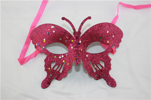 厂家直销 彩绘金粉亮片小蜜蜂 儿童面具