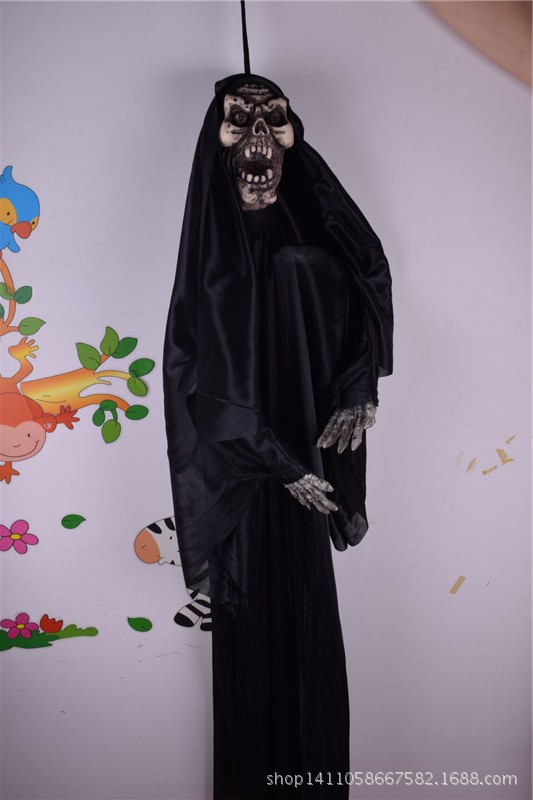 万圣节用品酒吧装饰品道具 恐怖大型鬼怪电动黑白无常大鬼