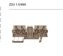 魏德米勒二进二出直通端子ZDU 1.5/4AN 1775580000