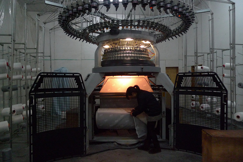 供应针织提花乳胶电动床面料记忆枕乳胶枕面料