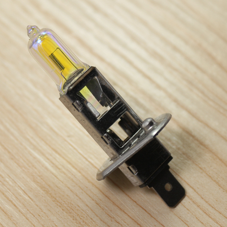 h1黄金眼 黄金光远光近光雾灯防雾灯汽车灯泡12v24v100w