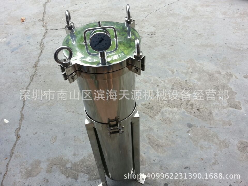 不锈钢过滤器　油水滤袋过滤器　侧入式单袋过滤器