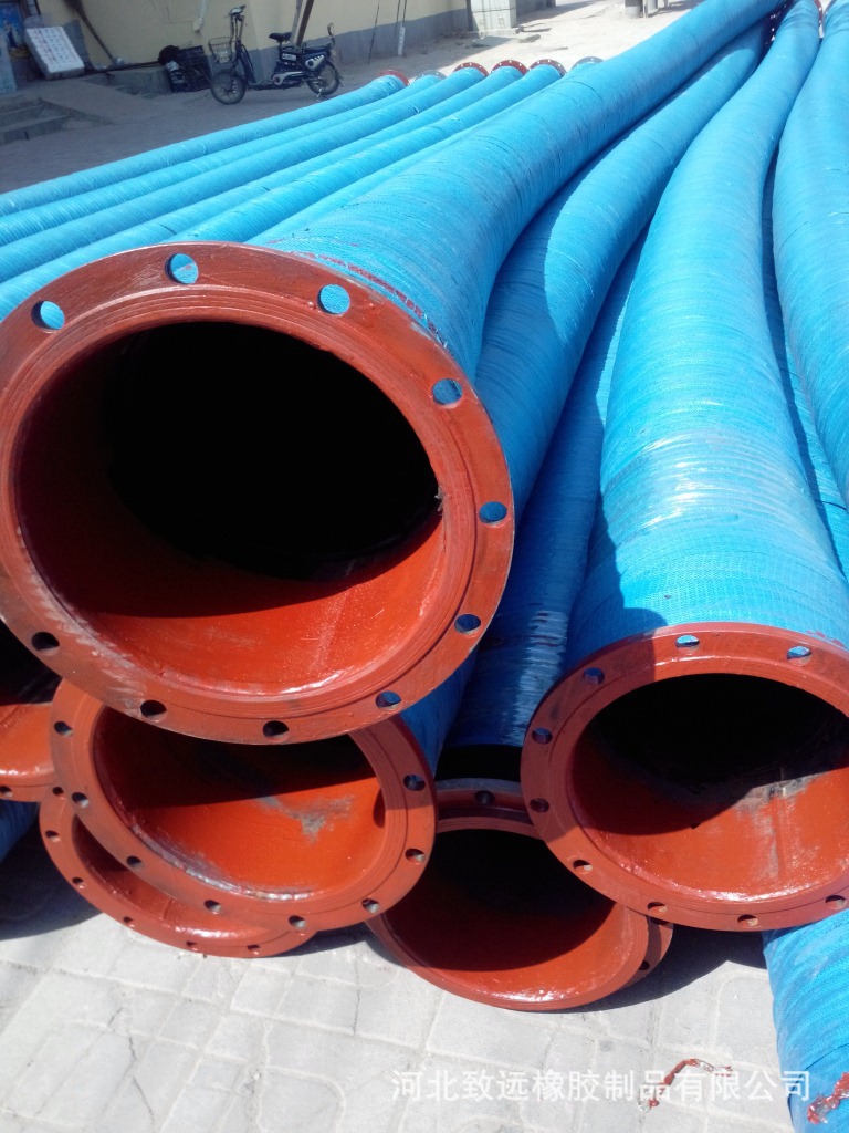 厂家定制51-300大口径输水钢丝骨架橡胶管 输泥浆胶管
