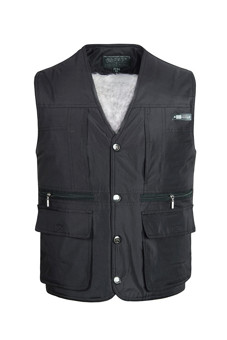 中老年男士马甲加厚保暖冬装男式马夹 加肥