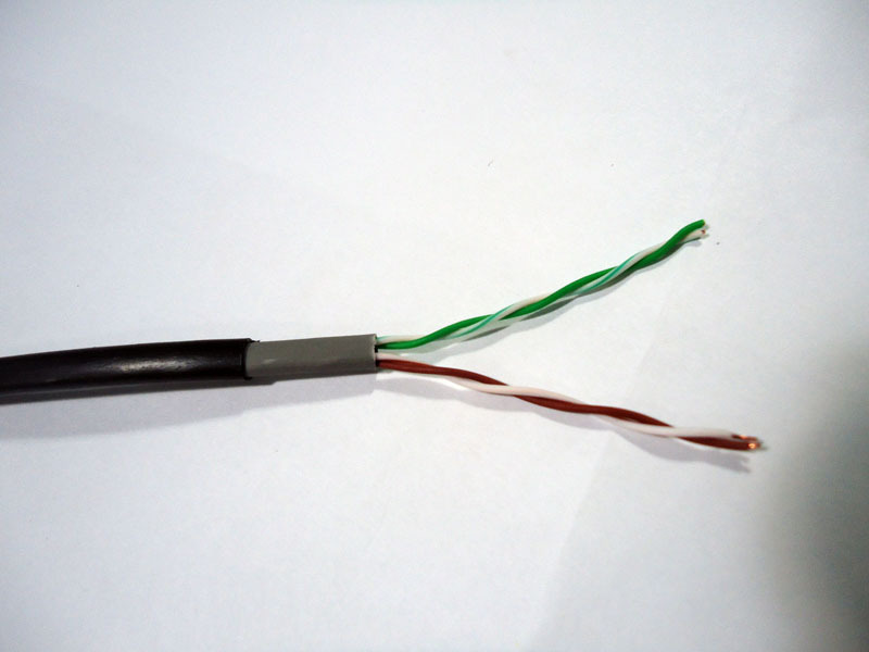 宝捷讯四芯双绞线05无氧铜四芯对绞电话线四芯网线