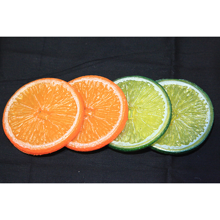 仿真柠檬片水果片 树脂挂件 酒吧家居摄影道具挂饰