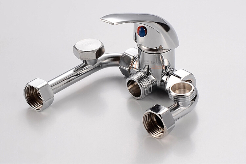 热水器混水阀 铜淋浴阀 热水器淋浴阀 u形阀 明装混水阀 促销