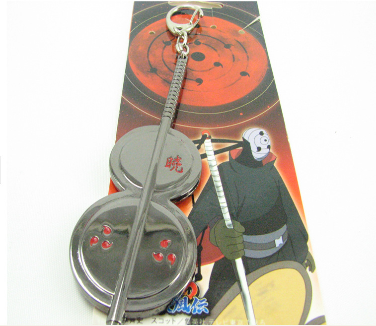 火影忍者动漫周边 宇智波斑火焰之扇武器挂扣 厂家直销 忍具