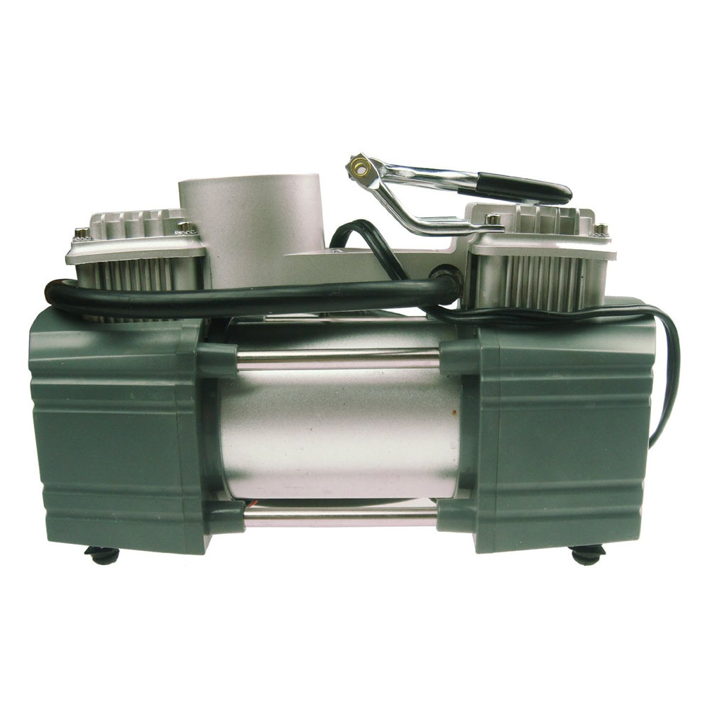 非常爱车9011车载双缸金属充气泵 打气泵 led灯充气泵送补胎工具